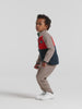 Kids Monte Half Button Fleece Jacket | Didriksons | #color_paprika