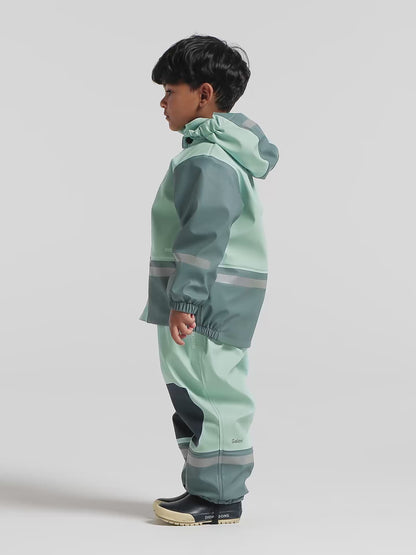 Kids Fleece Lined 2-piece Boardman  Rain Set | Didriksons |