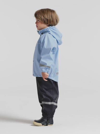 Kids Slaskeman Waterproof Snap Button Rain Set | Didriksons | 