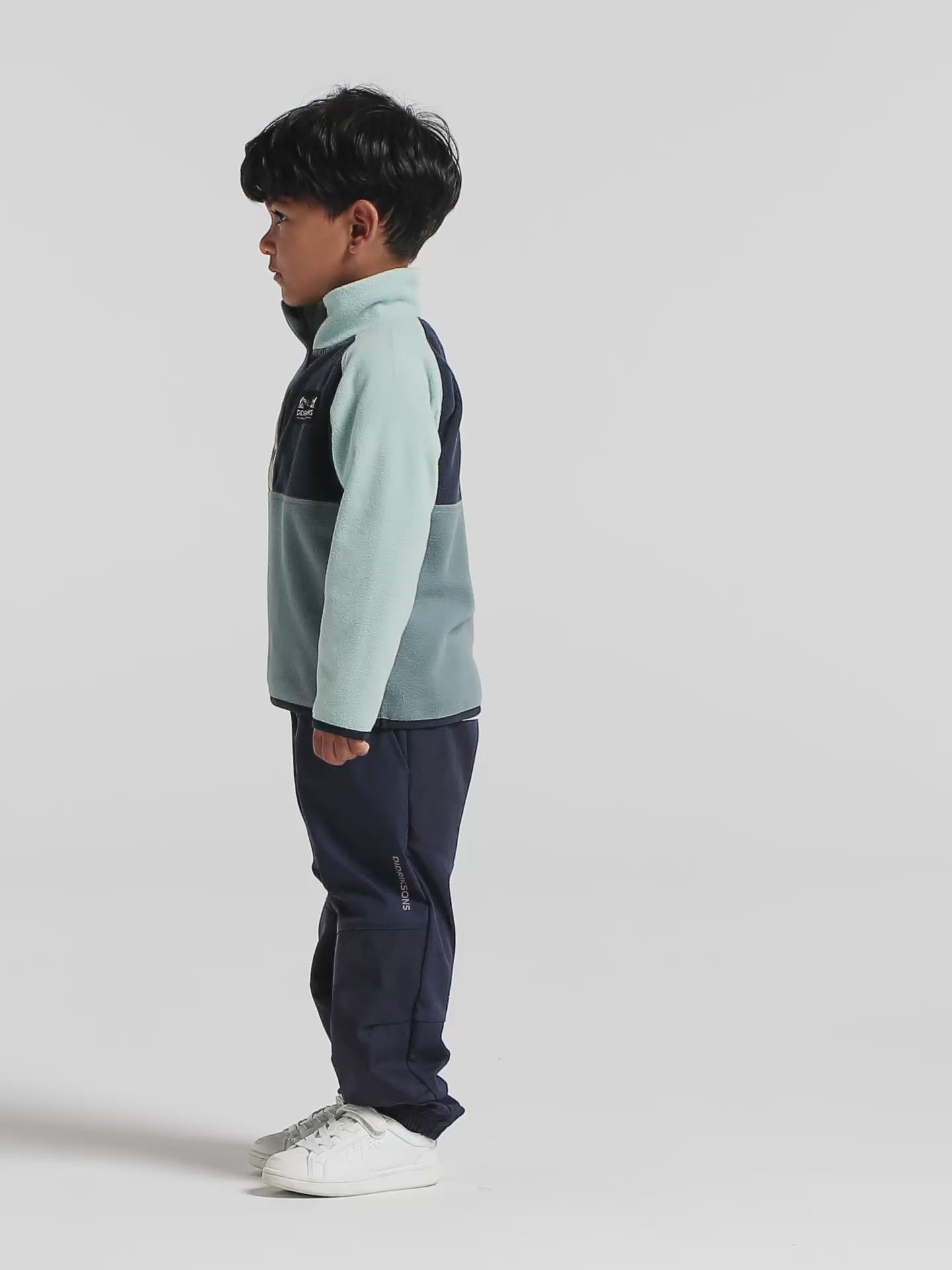 Kids Monte Half Button Fleece Jacket | Didriksons | 