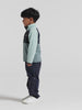 Kids Monte Half Button Fleece Jacket | Didriksons | #color_factory-blue
