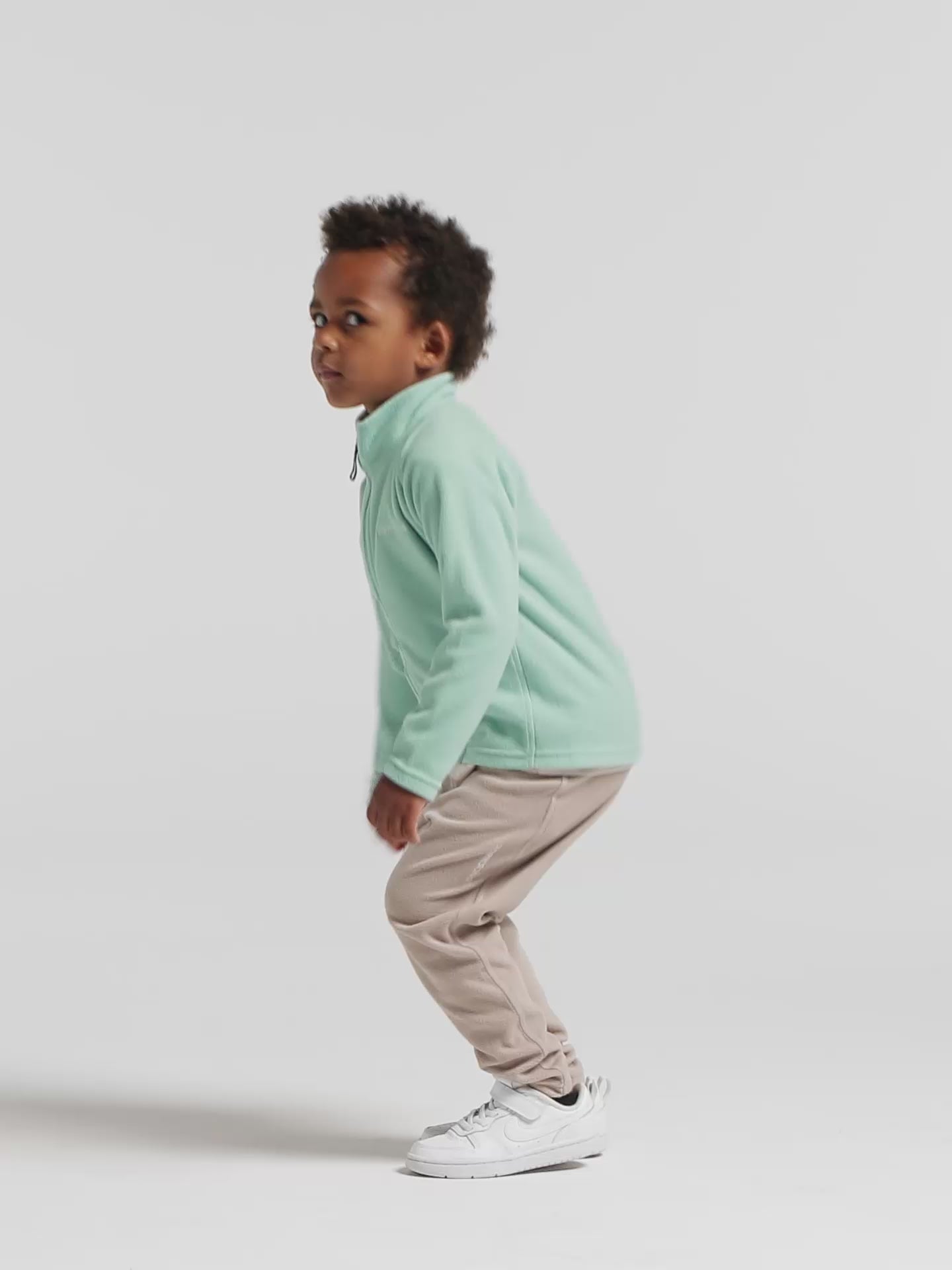 Kids Monte Mid Layer Fleece Jacket – Full Zip | Didriksons 