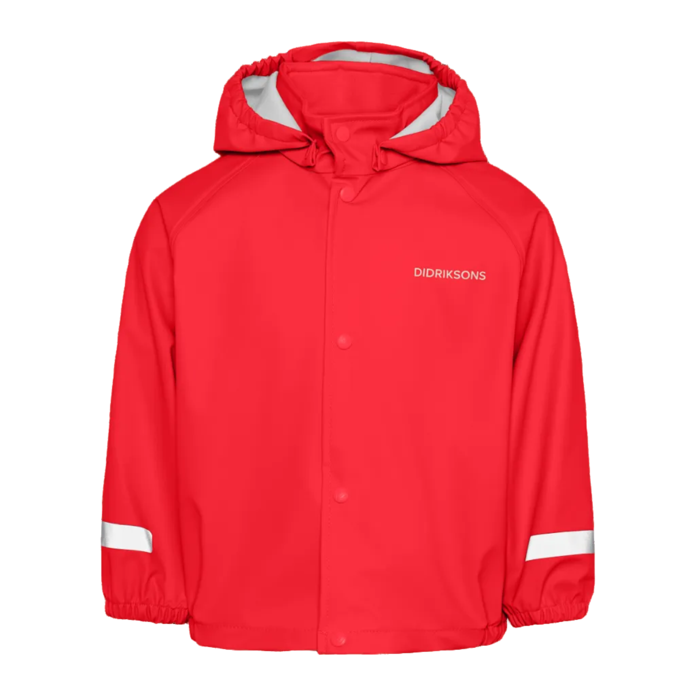 Kids Slaskeman Unlined Rain Jacket | Didriksons | #color_flag-red