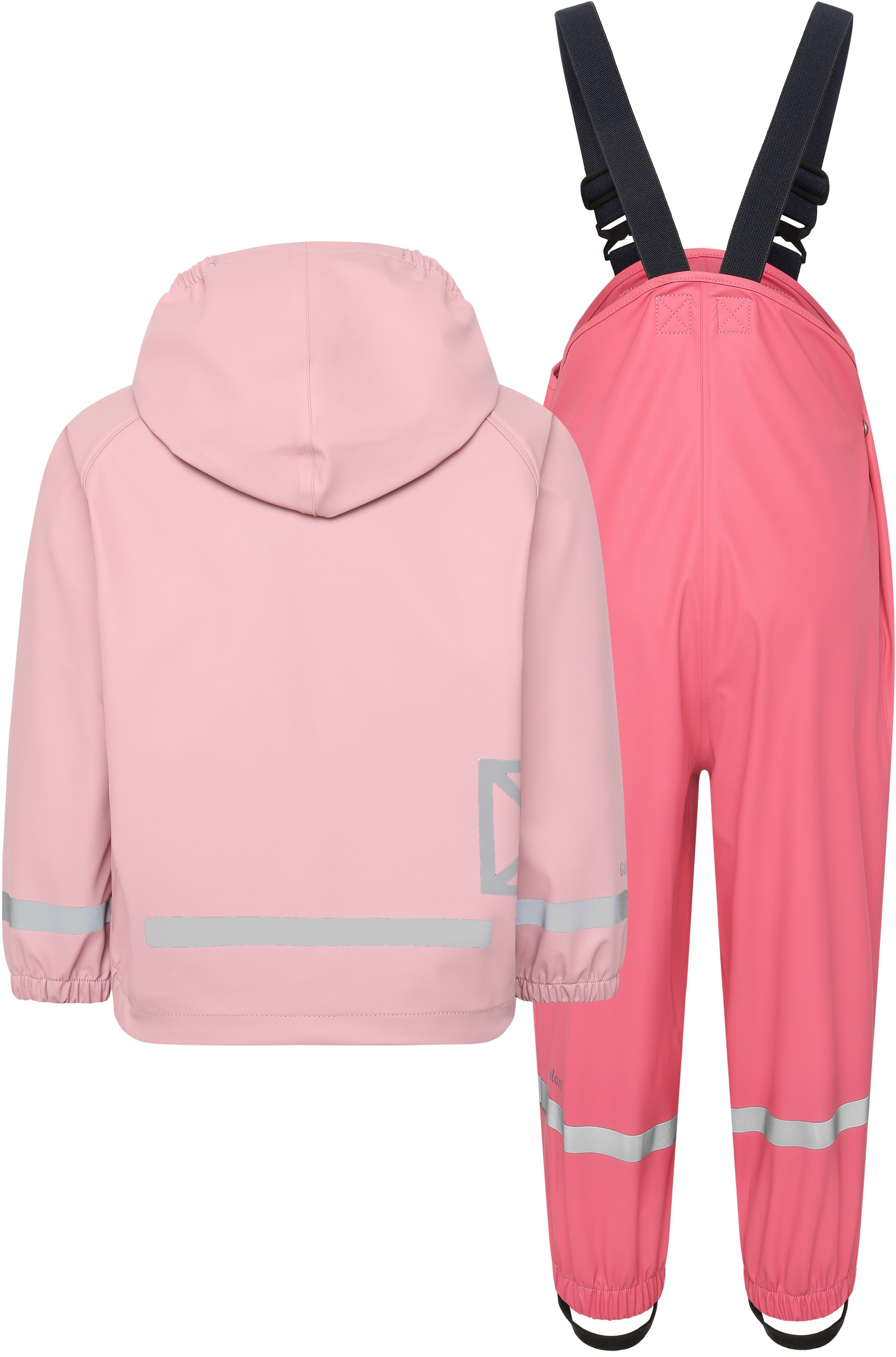 Kids Slaskeman Unlined Rain Set-Snap Jacket and Bibs – Waterproof, PU | Didriksons 