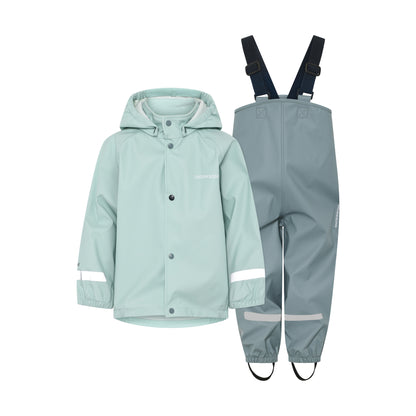Kids Slaskeman Waterproof Snap Button Rain Set | Didriksons | 