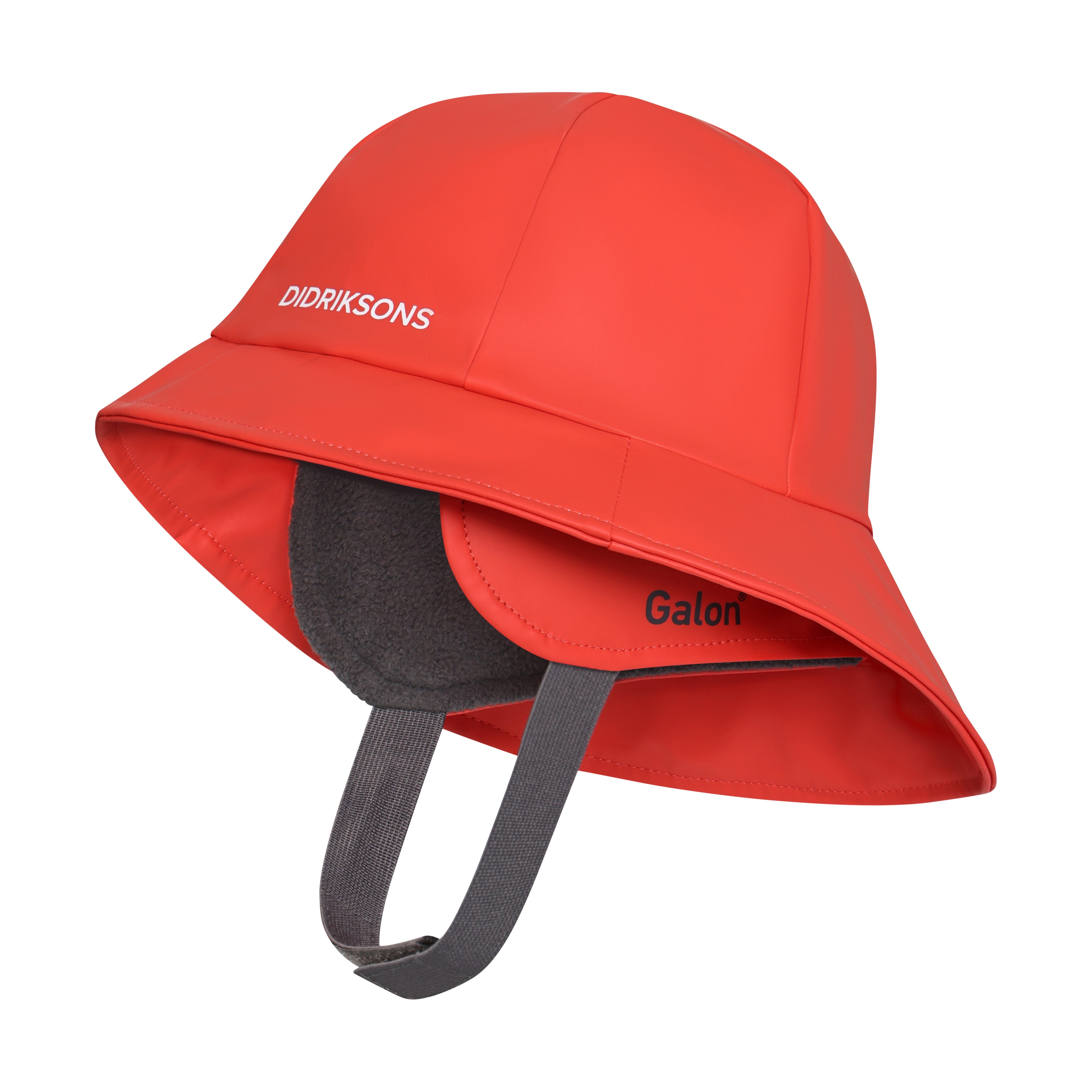 Kids Classic Rain Hat – Waterproof, PU | Didriksons #color_paprika