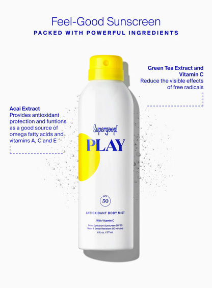 SPF 30 PLAY Antioxidant Body Mist - Vitamin C | Supergoop!