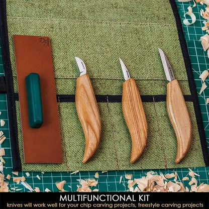 Starter Chip and Whittle Knife Set with Accessories