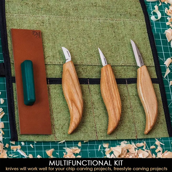 Starter Chip and Whittle Knife Set with Accessories